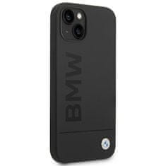 Bmw PUZDRO BMW BMHMP14MSLBLBK IPHONE 14 PLUS / 15 PLUS 6,7" ČIERNE/ČIERNE PEVNÉ PUZDRO SILICONE SIGNATURE LOGO MAGSAFE