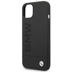 Bmw PUZDRO BMW BMHMP14MSLBLBK IPHONE 14 PLUS / 15 PLUS 6,7" ČIERNE/ČIERNE PEVNÉ PUZDRO SILICONE SIGNATURE LOGO MAGSAFE