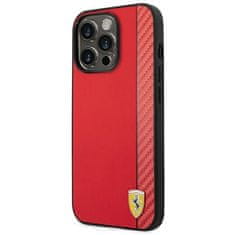 Ferrari FERRARI FEHCP14LAXRE IPHONE 14 PRO 6,1" ČERVENÉ/ČERVENÉ PEVNÉ KARBÓNOVÉ PUZDRO