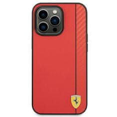 Ferrari FERRARI FEHCP14LAXRE IPHONE 14 PRO 6,1" ČERVENÉ/ČERVENÉ PEVNÉ KARBÓNOVÉ PUZDRO