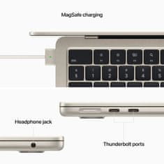 Apple MacBook Air 13 M2 16GB/512GB (10GPU) / 70W (Z15Y0053G) CTO - hvězdně bílá