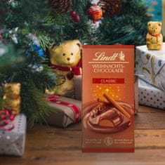 LINDT Vianočná čokoláda s náplňou Škorica a Koriander, 100g