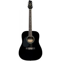 Stagg SA20D LH-BK, akustická gitara typu Dreadnought, ľavoruká