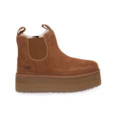 Ugg Australia Členkové topánky hnedá 40 EU Neumel Platform Chelsea Chestnut