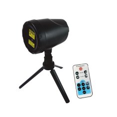 ACA ACA Lighting Vianočný laser s 8 vzormi, denný a nočný senzor, diaľkové ovládanie, zápich, tripod plus 1m kábel IP44 NOEL