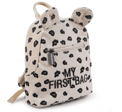 Childhome Detský batoh My First Bag Canvas Leopard