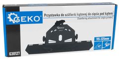 GEKO Prípravok pre uhlovú brúsku 115 a 125 mm na rezanie materiálov pod uhlom 45°