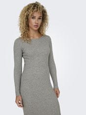 ONLY Dámske šaty ONLKATIA Slim Fit 15324649 Medium Grey Melange (Veľkosť XS)