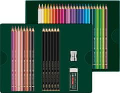 Faber-Castell Pastelky Polychromos & ceruzky Pitt Matt set 40x