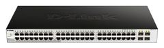 D-Link DGS-1210-52/ME 48-Port 10/100/1000BASE-T + 4-Port 1 Gbps SFP Metro Ethernet Managed Switch