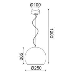 ACA ACA Lighting Avantgarde závesné svietidlo V372251PBN