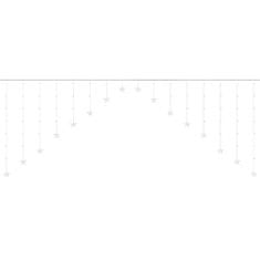 Iso Trade ISO 19738 Svetelný záves hviezdy 136 LED teplá biela