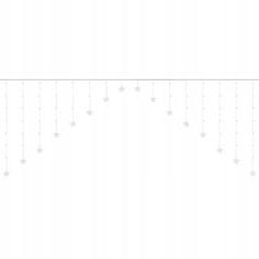 Iso Trade ISO 19738 Svetelný záves hviezdy 136 LED teplá biela