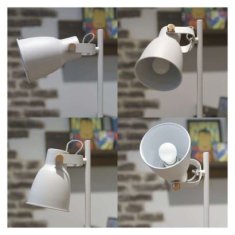 EMOS Stolová lampa JULIAN na žiarovku E27 Z7621W, biela 1538187000