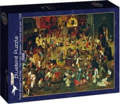 Blue Bird Puzzle Boj medzi karnevalom a pôstom (1559) 1000 dielikov