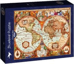 Blue Bird Puzzle Historická mapa 1000 dielikov