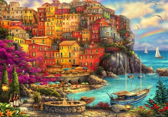 Grafika Puzzle Krásny deň v Cinque Terre 1000 dielikov