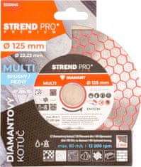 Strend Pro Kotúč Strend Pro Premium, 125 mm, hexagonal, diamantový, rezný, multi