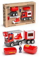 ECO MultiGO Fire set - figurky Igráčků hasičů s auty