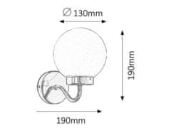 Rabalux Rabalux kúpeľňové svietidlo Togo E14 1x MAX 40W biela IP44 5827