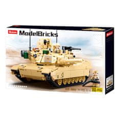 Sluban Model Bricks M38-B0892 Bojový tank M1A2 Abrams