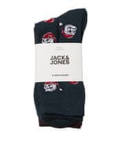 Jack&Jones 5 PACK - pánske ponožky JACXMAS 12266871 Scarab