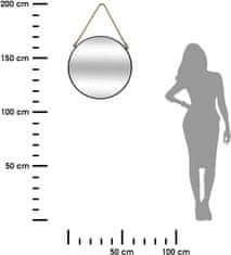 Dekorstyle Okrúhle nástenné zrkadlo Lig 55 cm