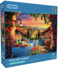 Gibsons Puzzle Západ slnka v Toskánsku 1000 dielikov