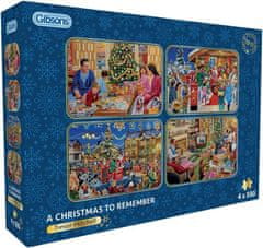 Gibsons Puzzle Nezabudnuteľné Vianoce 4x500 dielikov