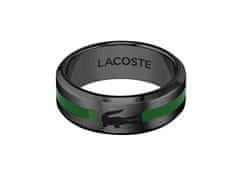 Lacoste Originálny čierny prsteň Stencil 2040084 (Obvod 64 mm)