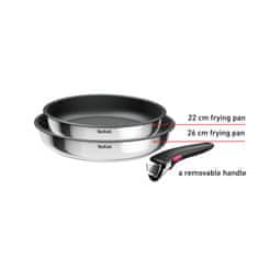 Tefal Cook Eat Ingenio 3dielna sada kuchynského riadu L8813S75Cook Eat Ingenio 3dielna sada kuchynského riadu L8813S75