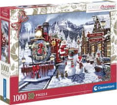 Clementoni Puzzle Vianočná kolekcia: Vlaková stanica 500 dielikov