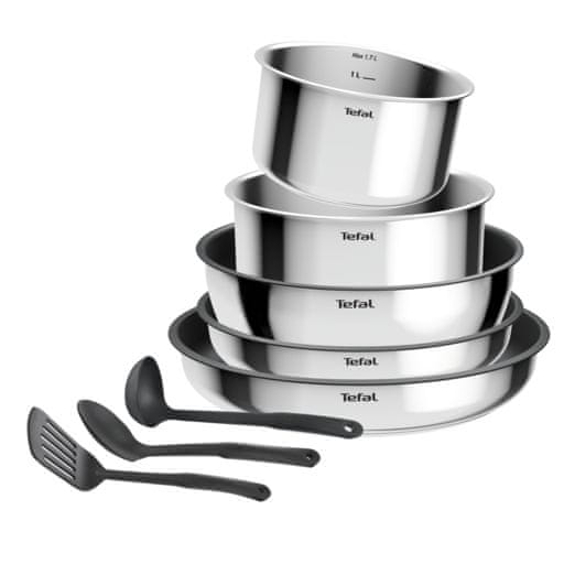 Tefal Cook Eat Ingenio, 9dílná sada kuchyňského nádobí a pánví L881S904 