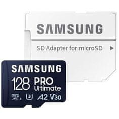 SAMSUNG PRO Ultimate/micro SDXC/128GB/200MBps/UHS-I U3 / Class 10/+ Adaptér/Modrá