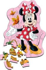 Trefl Drevené obrysové puzzle Šťastná Minnie 50 dielikov