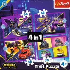 Trefl Puzzle Batwheels: Zoznámte sa 4v1 (35,48,54,70 dielikov)