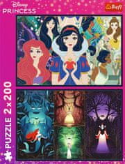 Trefl Puzzle Disney princeznej: Začarované krásky 2x200 dielikov