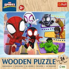 Trefl Drevené puzzle Spidey a jeho úžasní priatelia 24 dielikov