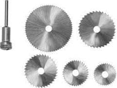 DREL rezné kotúče na mini pílu minibrúsky na pvc drevo sada 5 ks.