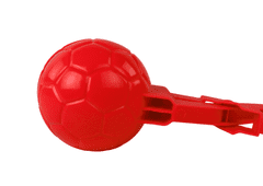 Lean-toys Snehová guľa Machine Ball Pattern Red 20cm x 5cm x 5cm