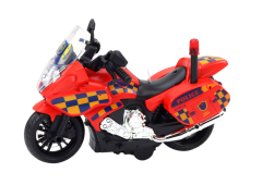 Lean-toys Policajný motocykel Motocykel Svetlo Zvuk Motocykel Mix