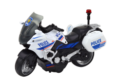 Lean-toys Policajný športový motocykel v mierke 1:10