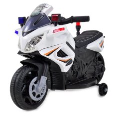 Lean-toys PRVÁ POLICAJNÁ MOTORKA S KOHÚTOM - PRE BATOĽA/JC-911