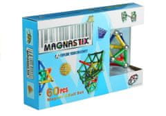 Lean-toys Magnetické tehličky Magnastix Stick Balls Farebné 60el