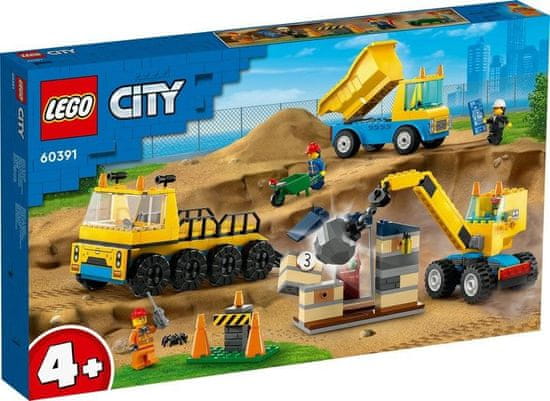 KECJA Lego CITY 60391 Nákladné autá a žeriav s loptou