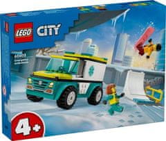 KECJA LEGO(R) CITY 60403 Sanitka a snowboardista