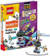 KECJA Knihy Lego. Postav a nalep: Roboti