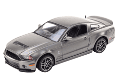 Lean-toys Ford Shelby GT500 v mierke 1:24 Strieborný pohon