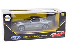 Lean-toys Ford Shelby GT500 v mierke 1:24 Strieborný pohon