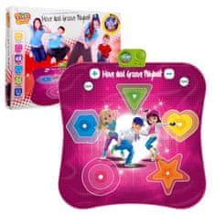 Lean-toys Tanečná podložka "Move and Groove" pre deti 3+ Arkádová hra + svetelné zvuky